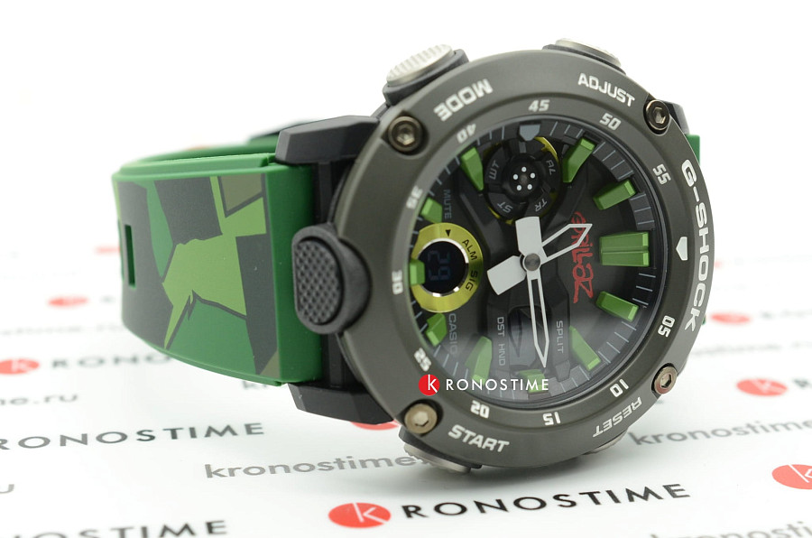 Часы Casio G-Shock x Gorillaz GA-2000GZ-3A — электронные, карбон