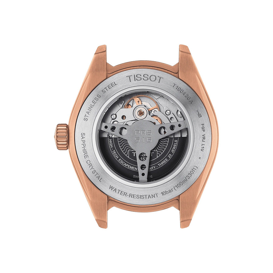 Часы Tissot PRS 516 Powermatic 80 T100.430.36.051.00 — кожаный, мужские