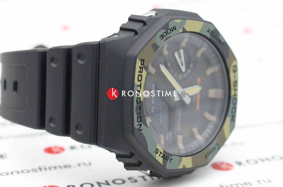 Часы Casio G-Shock GA-2100SU-1A — мужские, черный