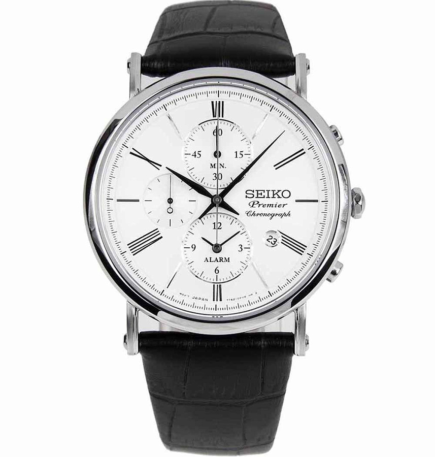 Часы Seiko SNAF77P1 — мужские, белый