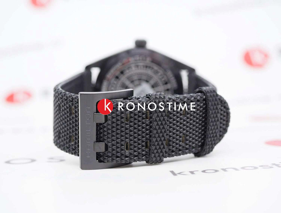 Часы Hamilton Khaki Field Quartz H68401735 — мужские, кожаный