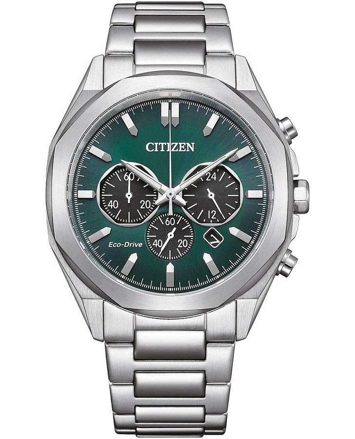 Часы Citizen Eco-Drive CA4590-81X — мужские, зеленый