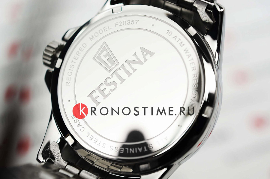 Часы Festina Classics F20357/4 — черный, металл сталь