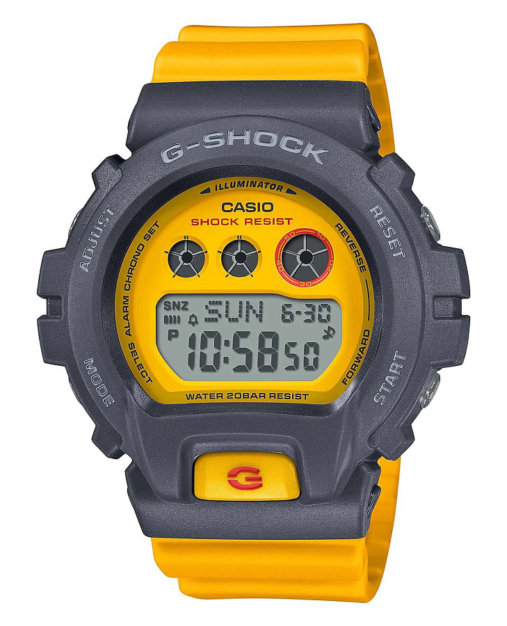 Часы Casio G-Shock GMD-S6900Y-9DR (GMD-S6900Y-9) — женские, желтый