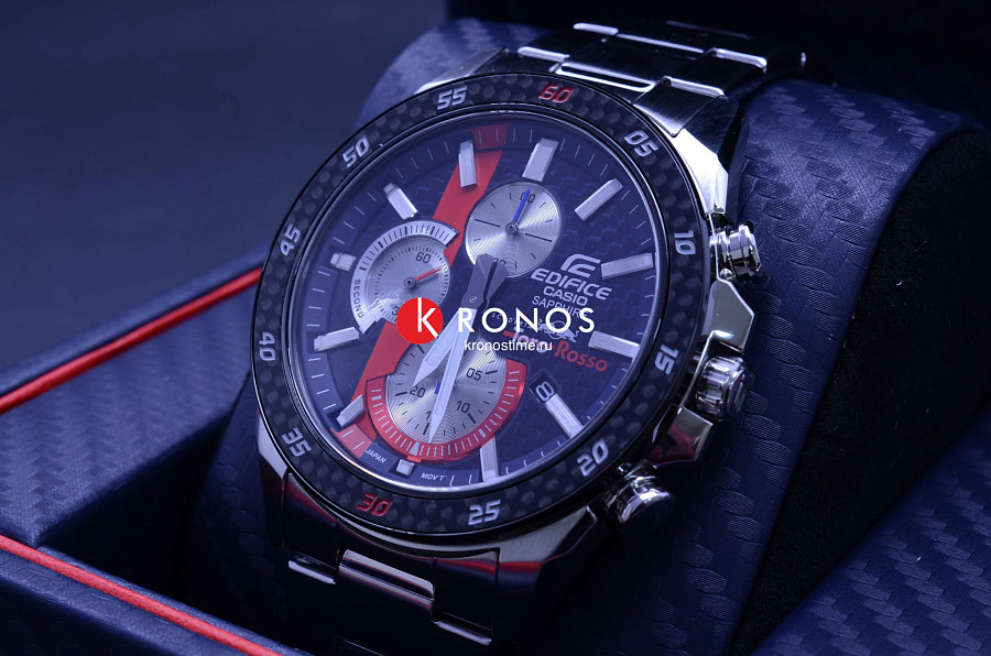 Часы Casio Edifice EFR-S567TR-2A — мужские, нержавеющая сталь