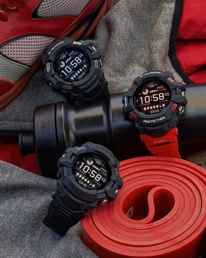 Часы Casio G-Shock GSW-H1000-1A4 — пластик, мужские