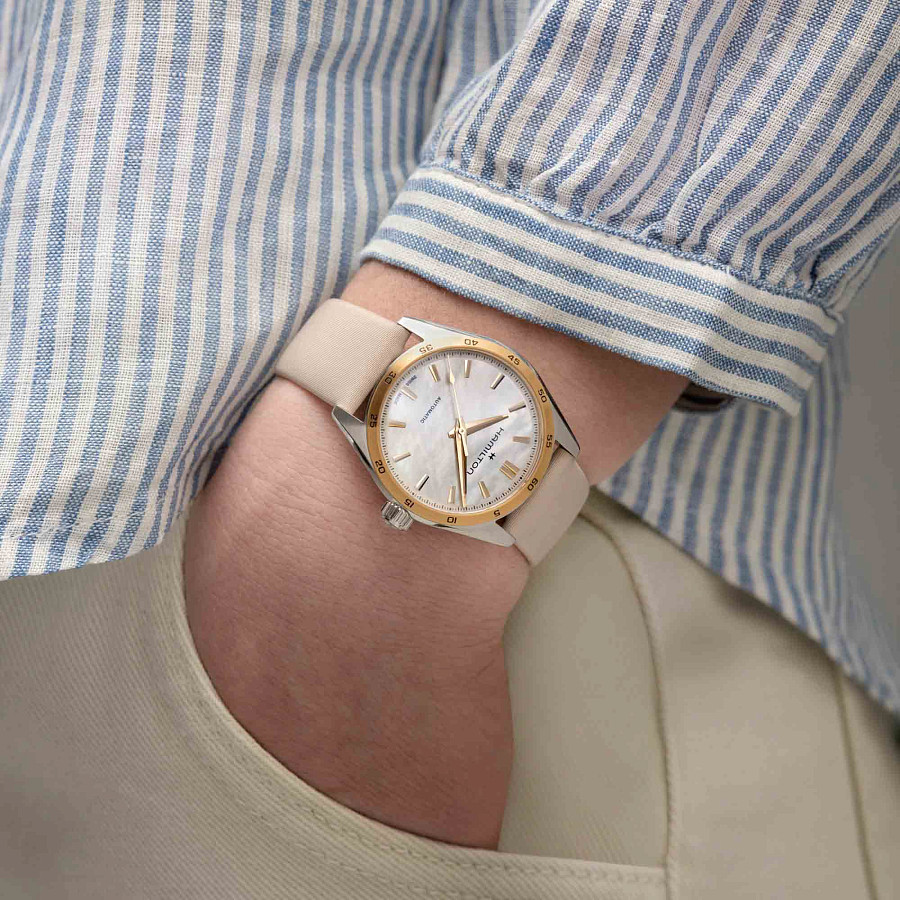 Часы Hamilton Jazzmaster Performer Auto H36125890 — тканевый, женские