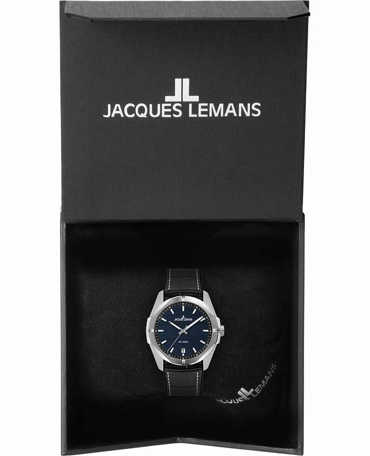 Часы Jacques Lemans Melbourne 1-2178C — кварцевые, металл сталь