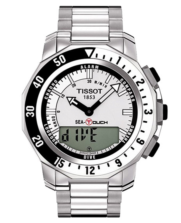 Часы Tissot Touch Collection Sea-Touch T026.420.11.031.00 — мужские, серебристый
