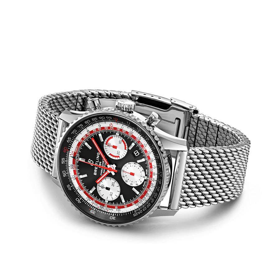 Часы Breitling Navitimer B01 Chronograph 43 Swissair AB01211B1B1A1 — сталь металл, Швейцария