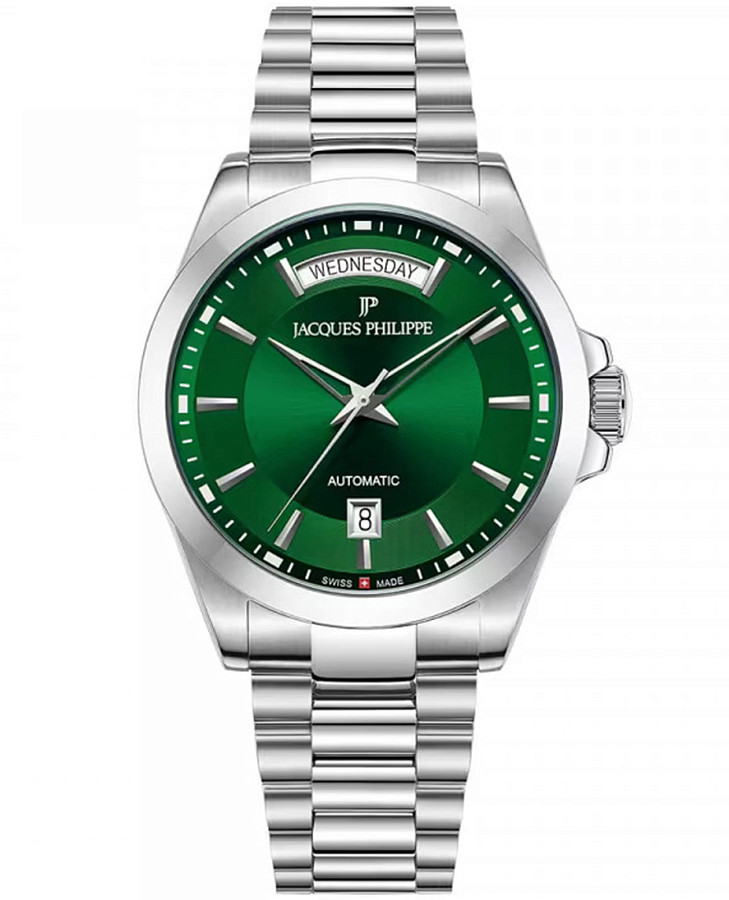 Часы Jacques Philippe Infinitum Day-Date Automatic JPAGS8313X6 — мужские, зеленый