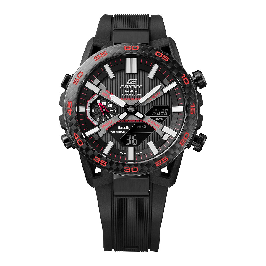 Часы Casio Edifice ECB-2000PB-1ADF (ECB-2000PB-1A) — металл сталь карбон, Япония