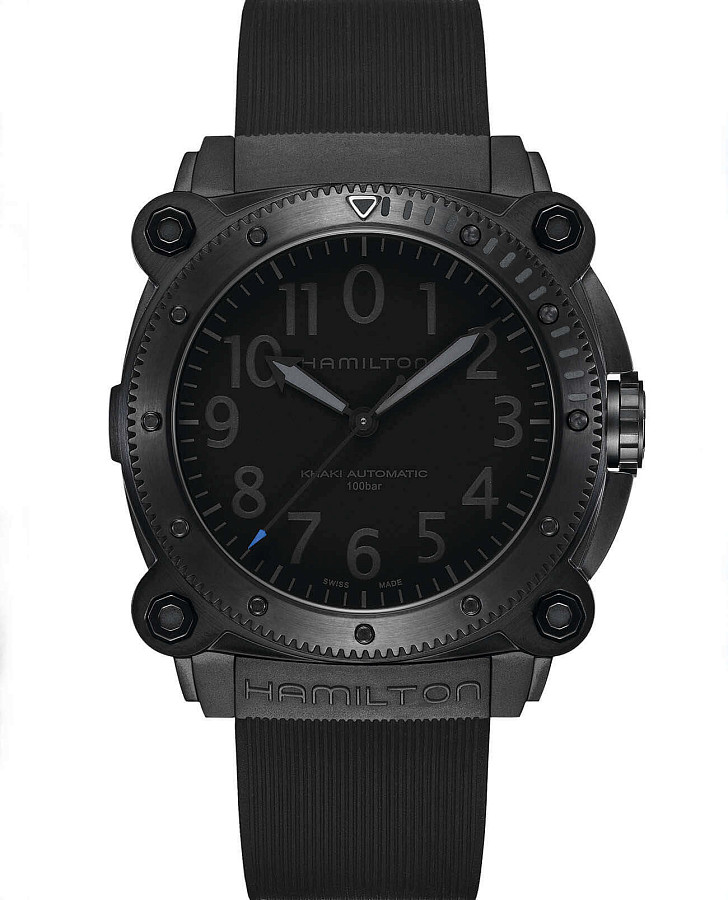 Часы Hamilton Khaki Navy BeLOWZERO Auto Limited Edition H78505331 — мужские, черный