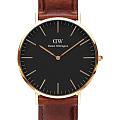 Шведские наручные часы Daniel Wellington Classic St Mawes Gold DW00100543