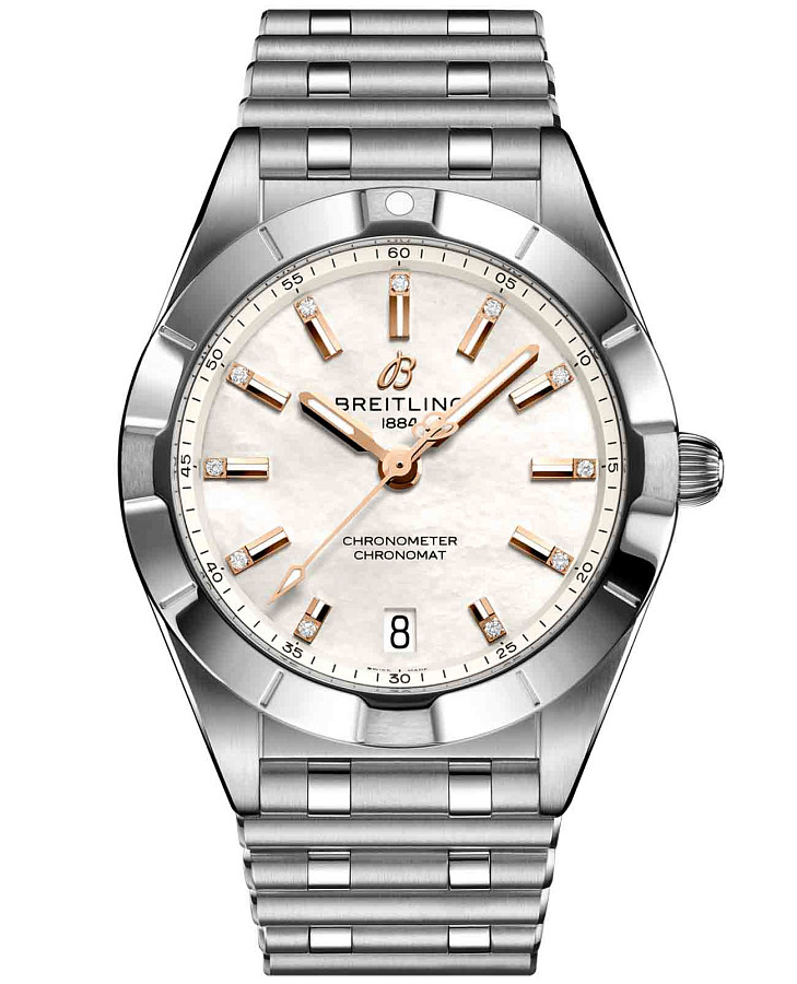 Часы Breitling Chronomat 32 A77310101A4A1 — женские, перламутровый