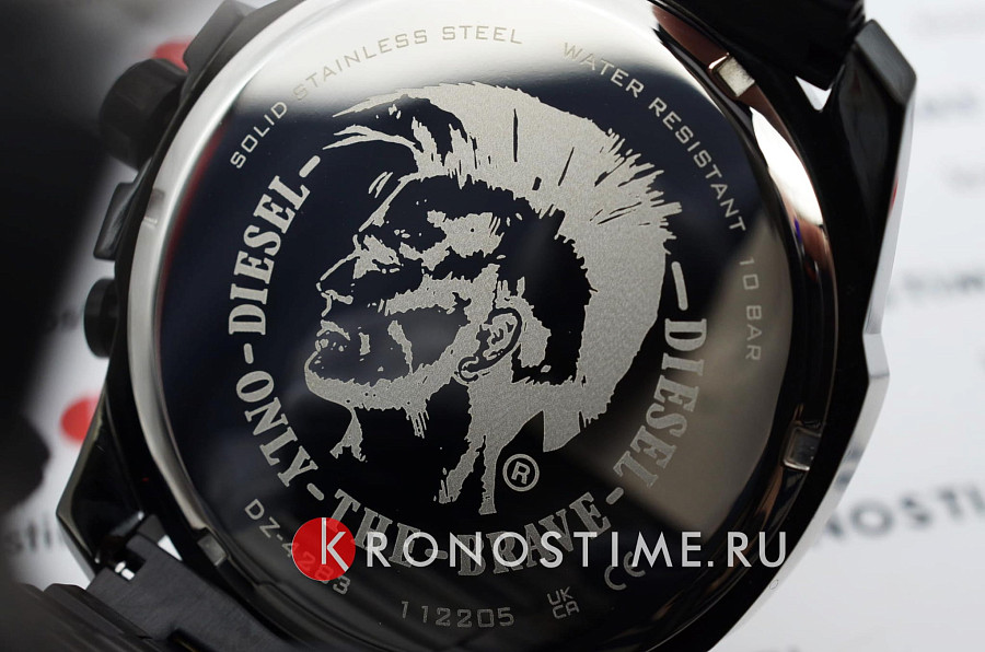 Часы Diesel Mega Chief DZ4283 — сталь c pvd покрытием, мужские