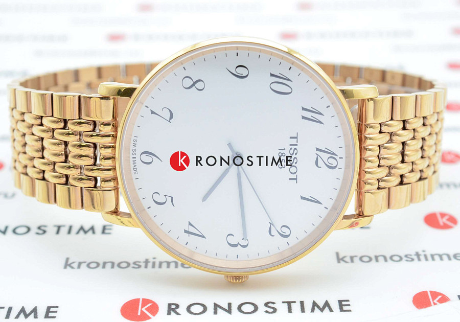 Часы Tissot Everytime Large T109.610.33.032.00 — сталь c pvd покрытием, мужские