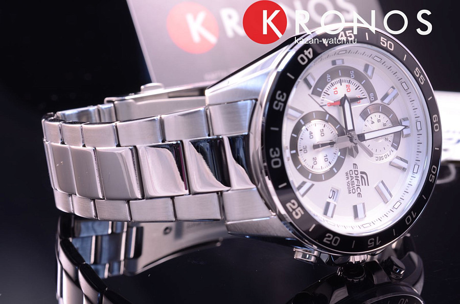 Часы Casio Edifice EFV-550D-7AVUDF (EFV-550D-7A) — мужские, нержавеющая сталь