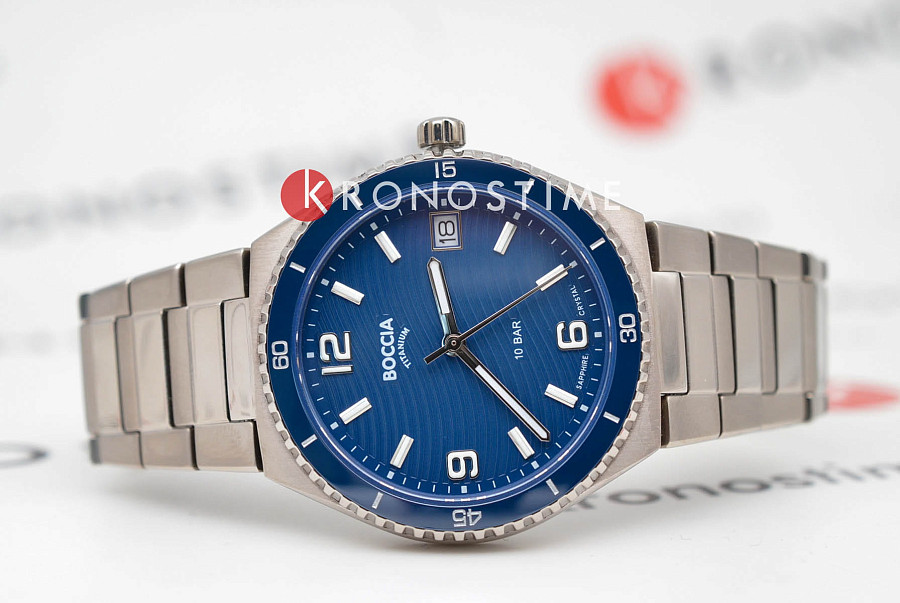 Часы Boccia Titanium Circle-Oval 3367-02 — кварцевые, титан
