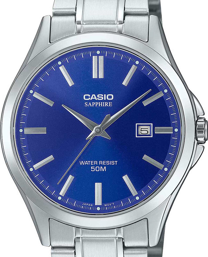 Часы Casio Collection MTS-115D-2A1 — кварцевые, сталь металл