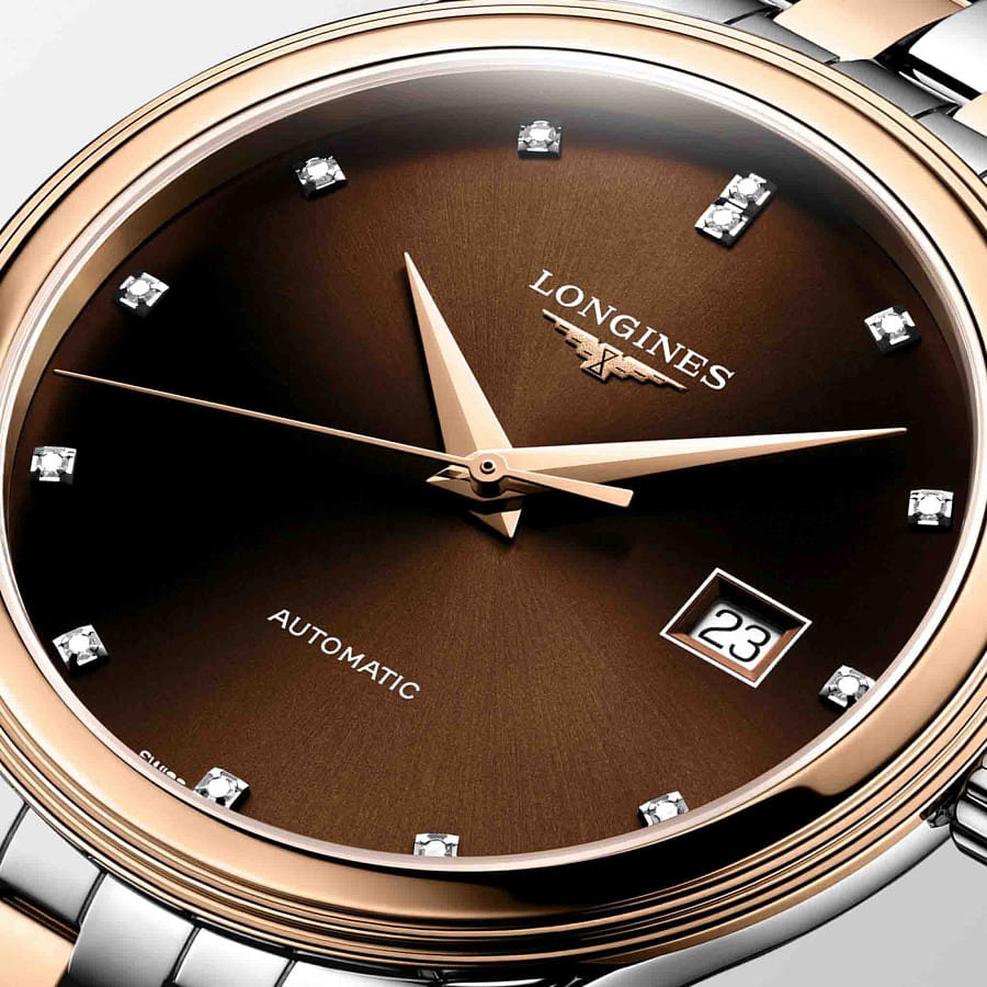 Часы Longines Flagship Classic 40 mm L4.984.3.08.7 — нержавеющая сталь с pvd-покрытием, мужские