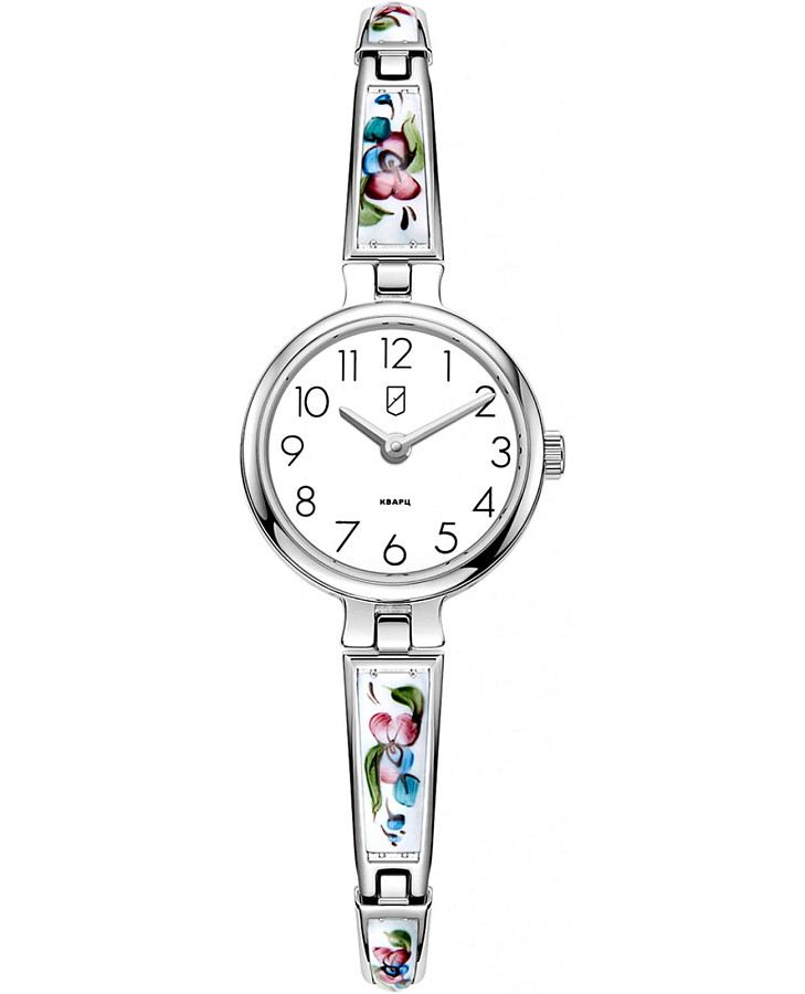 Часы УЧЗ Flora 1704B1B1-18 — женские, белый