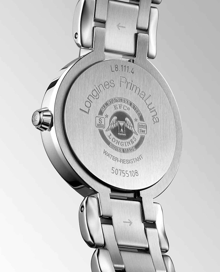 Часы Longines PrimaLuna L8.111.4.71.6 — механические, металл сталь
