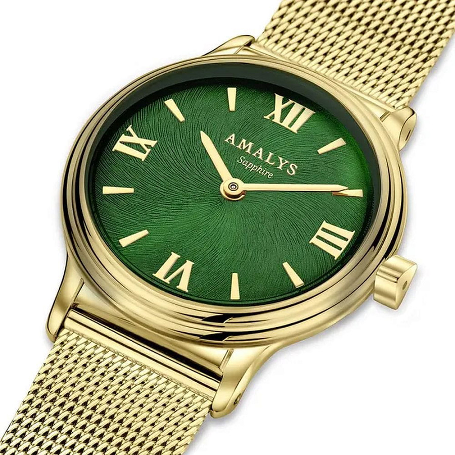 Часы Amalys Watson AMW-201 — зеленый, сталь металл