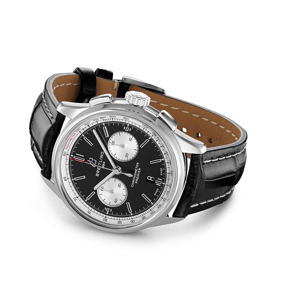 Часы Breitling Premier B01 Chronograph 42 AB0118371B1P2 — сталь металл, Швейцария