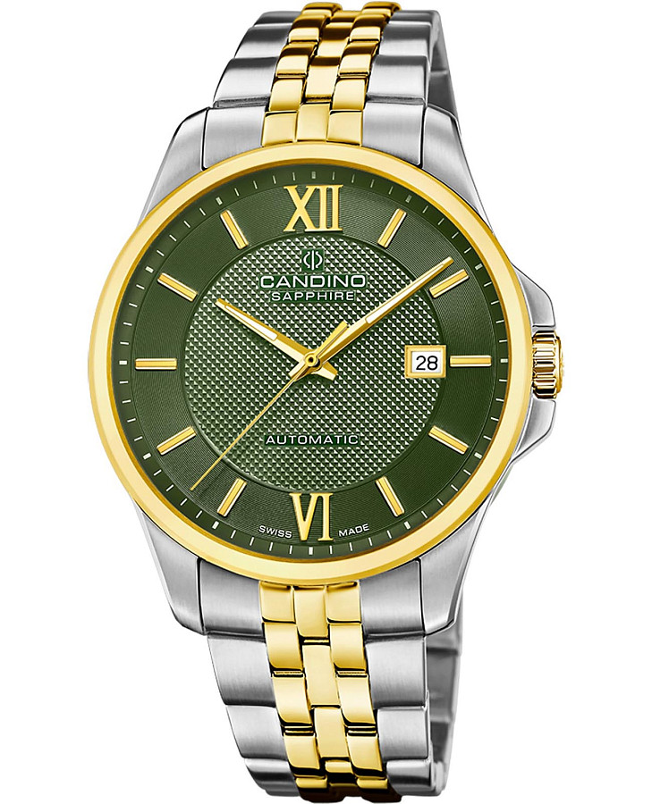 Часы Candino Automatic Gents C4769/3 — мужские, зеленый