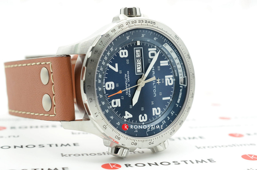 Часы Hamilton Khaki Aviation X Wind Day Date Auto Chrono H77765541 — Швейцария, мужские