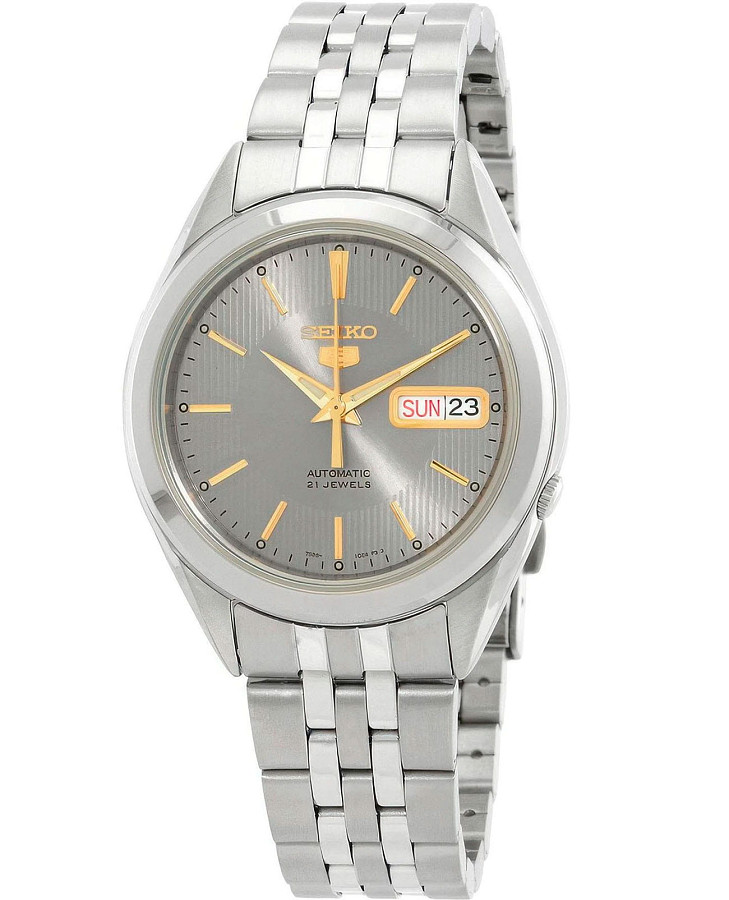 Часы Seiko 5 SNKL19K1 — мужские, серый