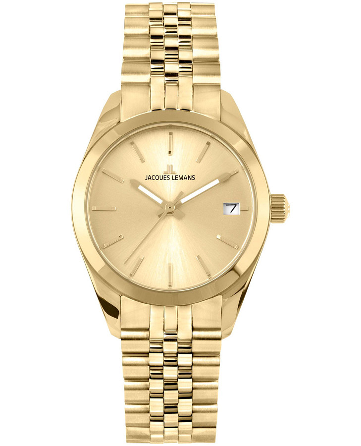 Часы Jacques Lemans Derby 1-2084L — женские, золотистый