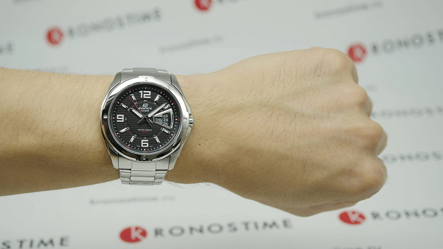 Часы Casio Edifice EF-129D-1A — черный, металл сталь