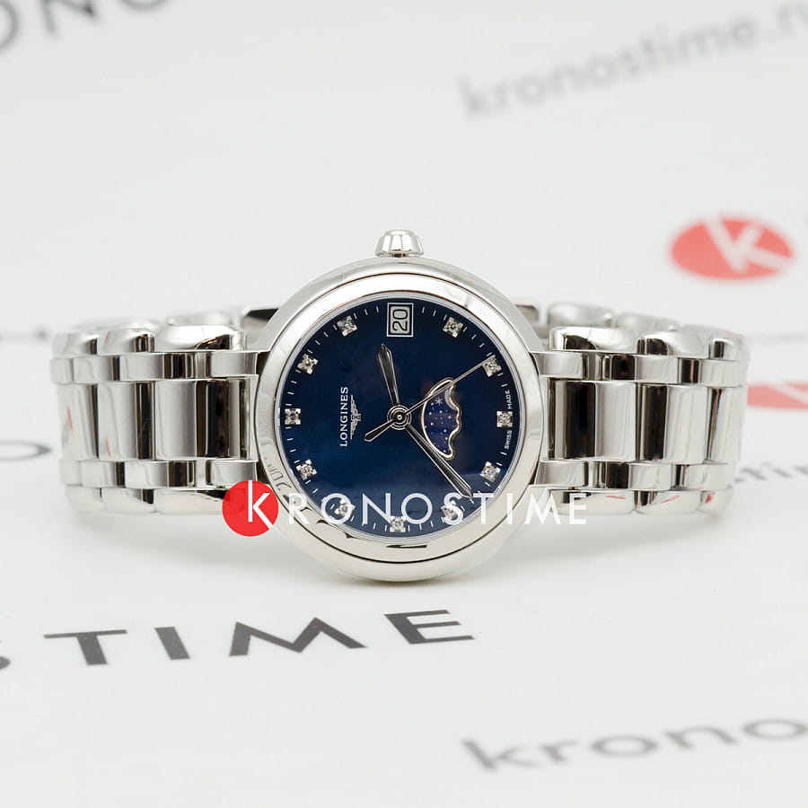 Часы Longines PrimaLuna L8.115.4.98.6 — кварцевые, металл сталь