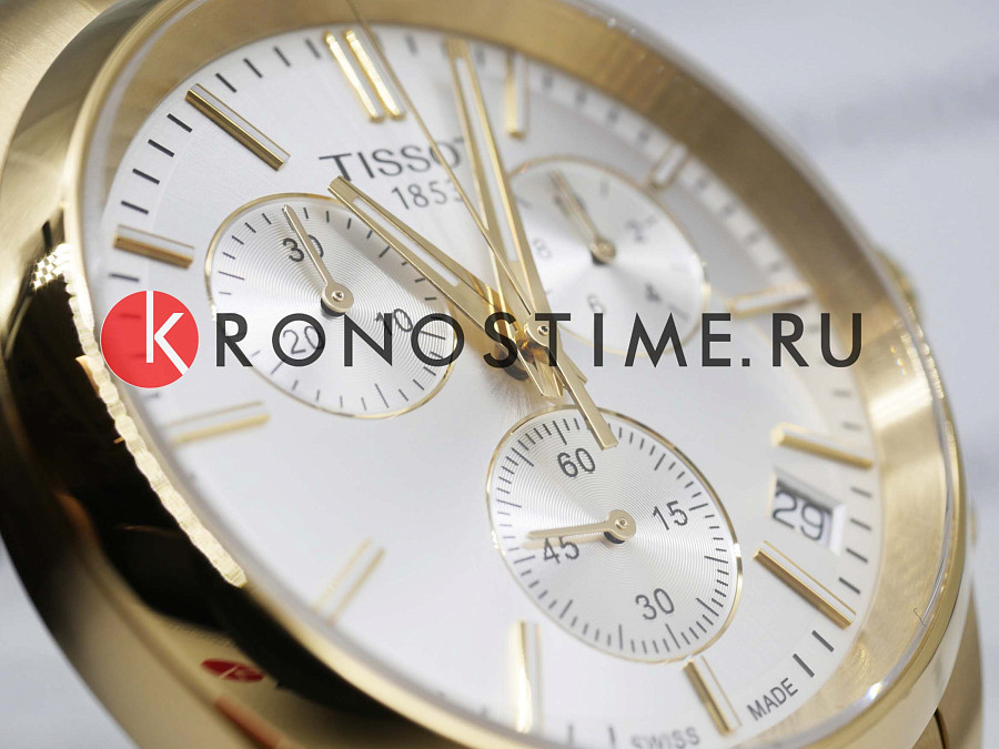 Часы Tissot PR 100 Chronograph T150.417.33.031.00 — мужские, нержавеющая сталь с pvd-покрытием