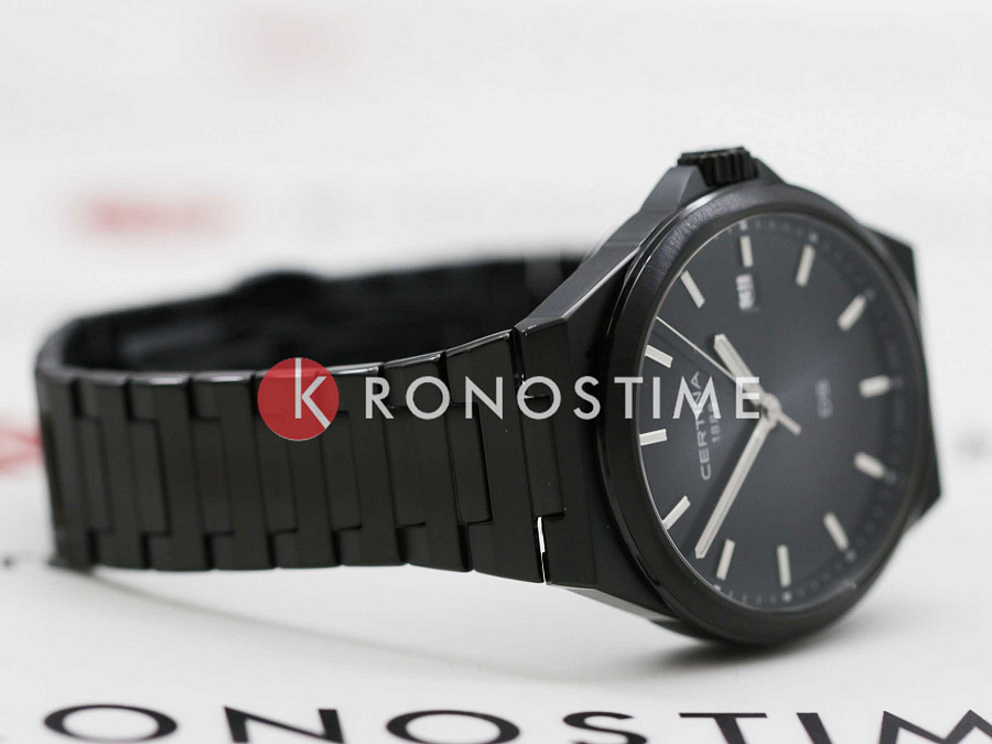 Часы Certina DS-7 Quartz C043.410.33.051.00 — нержавеющая сталь с pvd-покрытием, мужские