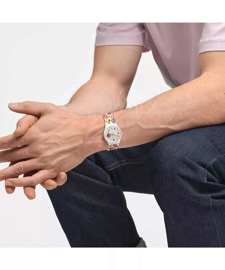 Часы Swatch Gent Biosourced Standart SO28W108 — силикон, женские