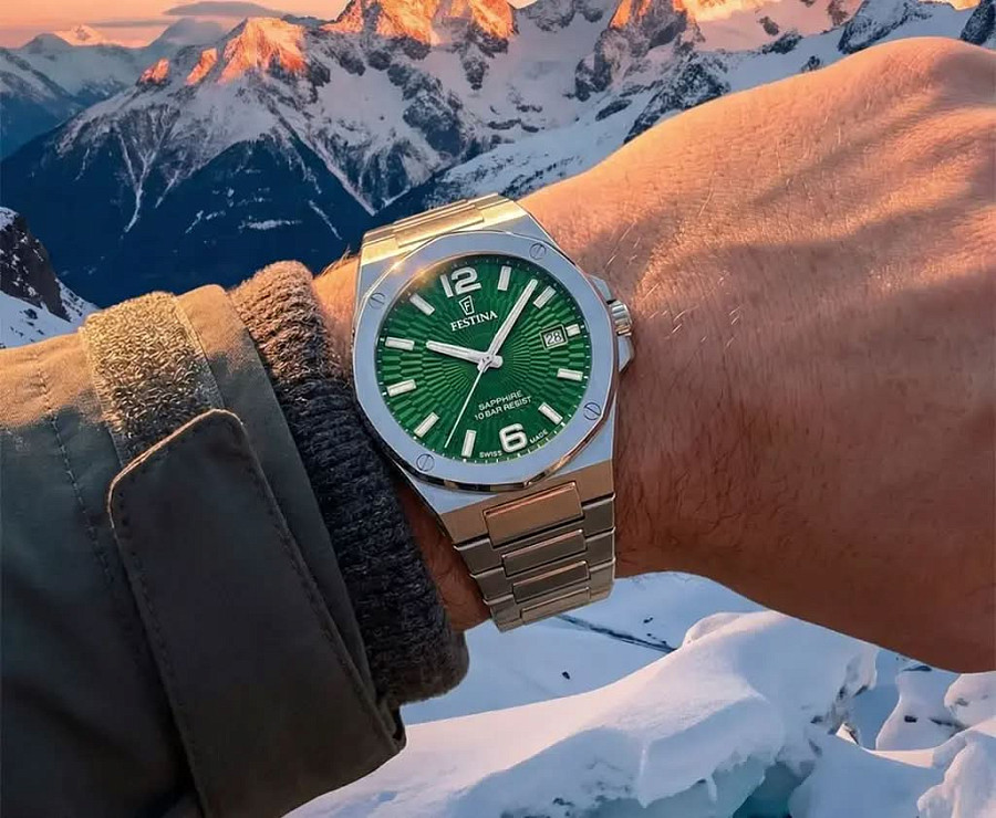 Часы Festina Swiss Made F22000/3 — нержавеющая сталь, мужские