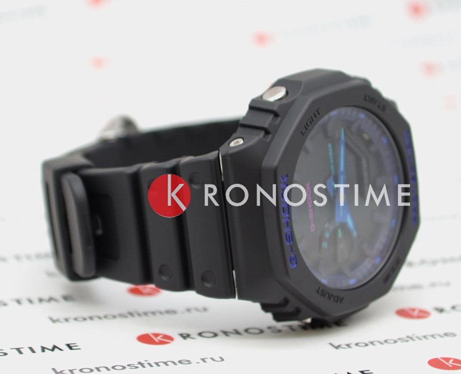 Часы Casio G-Shock Virtual Blue GA-2100VB-1ADR (GA-2100VB-1A) — артикул GA-2100VB-1A, мужские