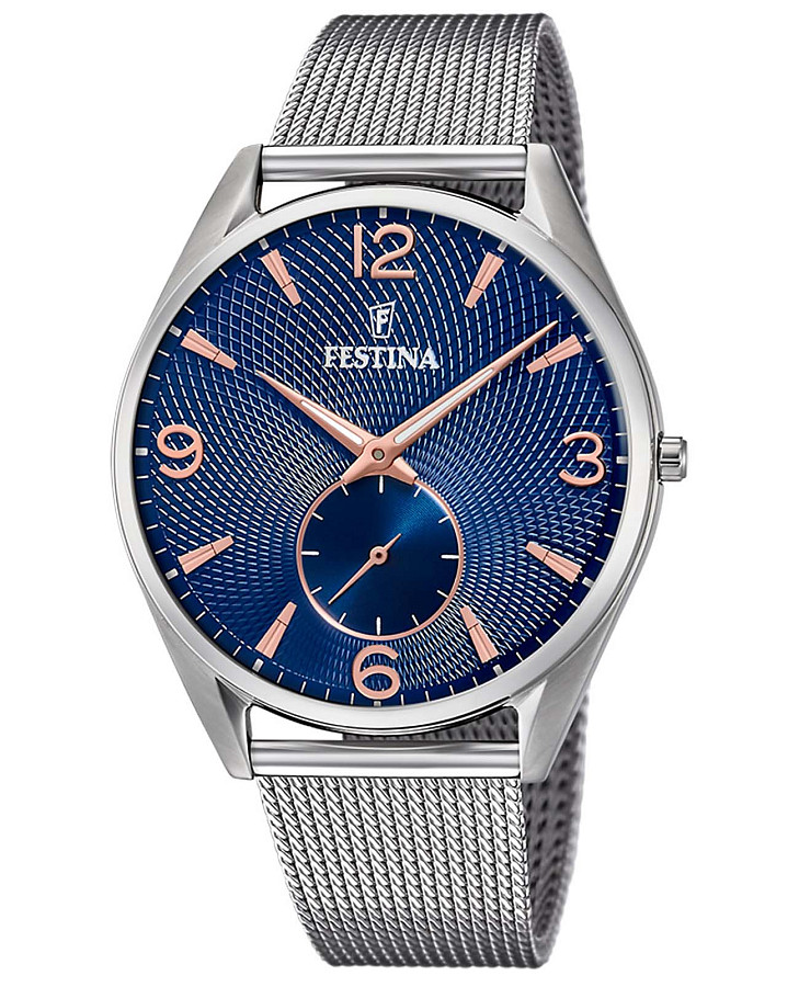 Часы Festina Retro F6869/2 — мужские, синий