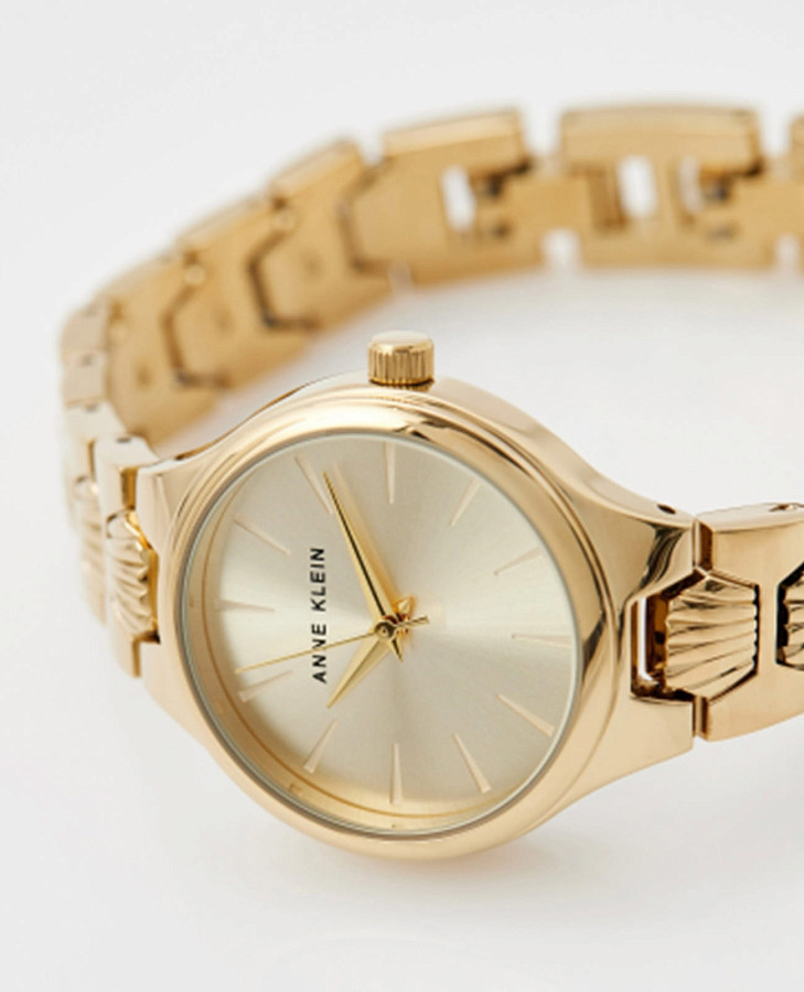 Часы Anne Klein Metals 5332CHGB — нержавеющая сталь с pvd-покрытием, женские