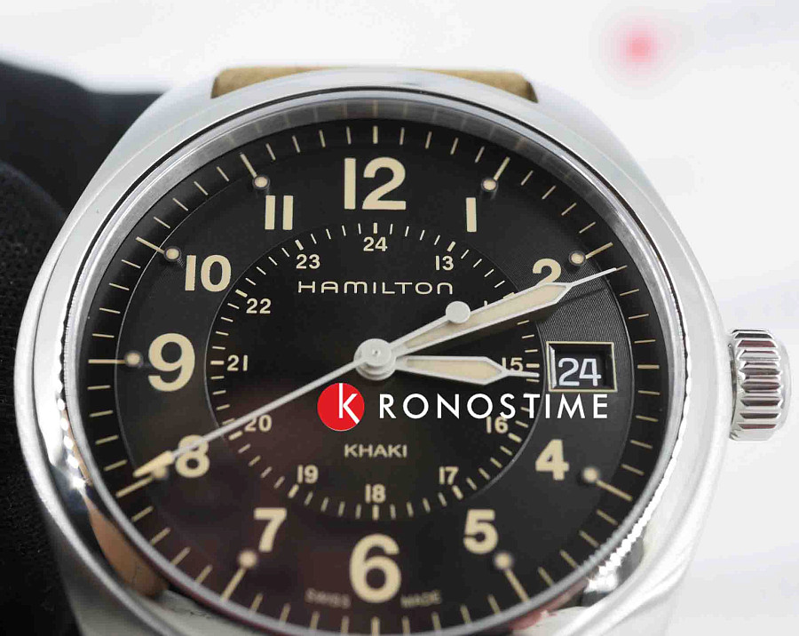 Часы Hamilton Khaki Field King Quartz H68551833 — кожаный, мужские