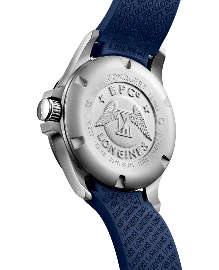 Часы Longines Conquest V.H.P. L3.726.4.96.9 — кварцевые, металл сталь