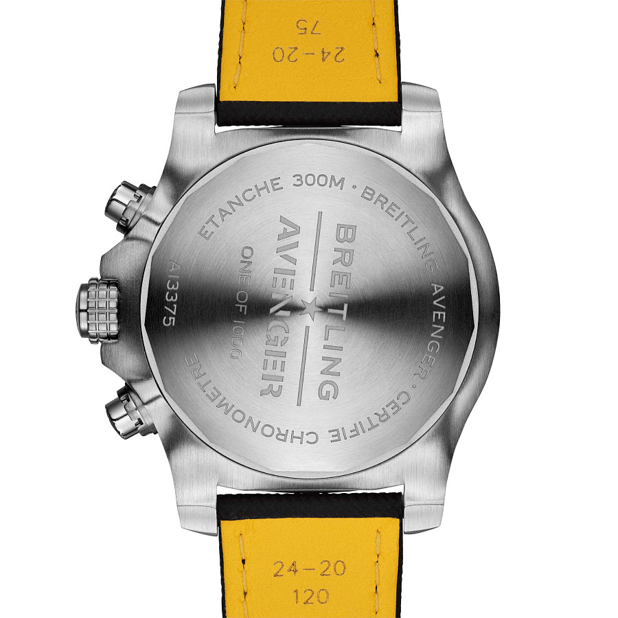 Часы Breitling Super Avenger Chronograph 48 A133751A1A1X2 — кожаный, мужские