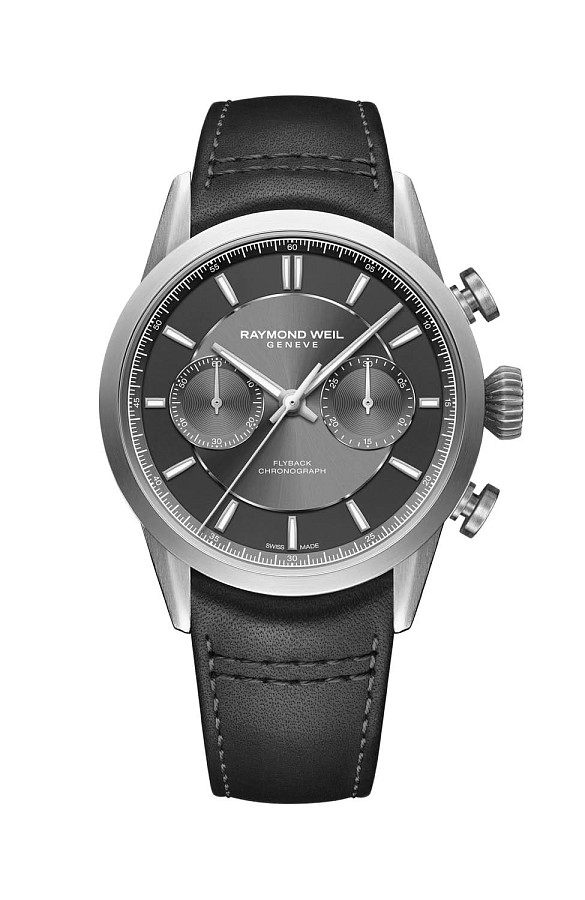 Часы Raymond Weil Freelancer Flyback Chronograph 7783-TIC-60001 — мужские, серый