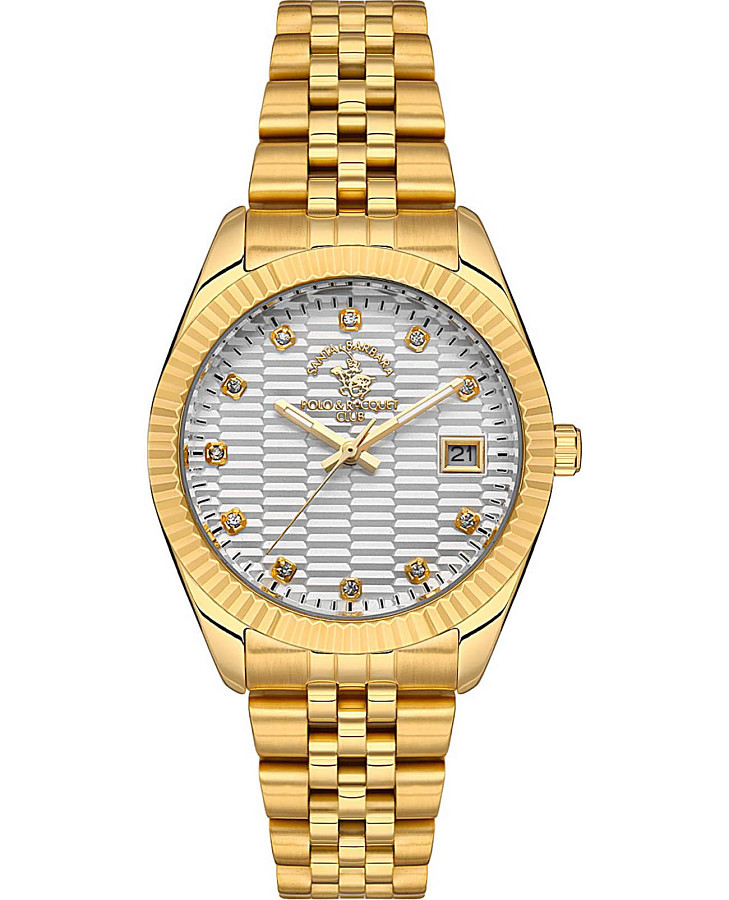 Часы Santa Barbara Polo & Racquet Club Unique SB.1.10517-2 — женские, серебристый
