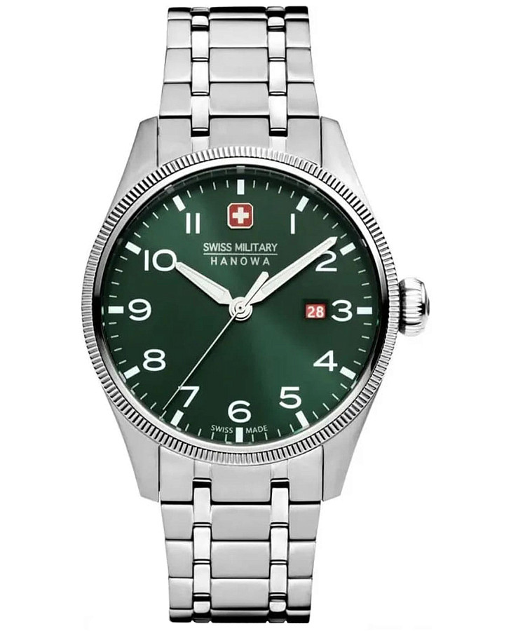 Часы Swiss Military Hanowa Thunderbolt SMWGH0000803 — мужские, зеленый