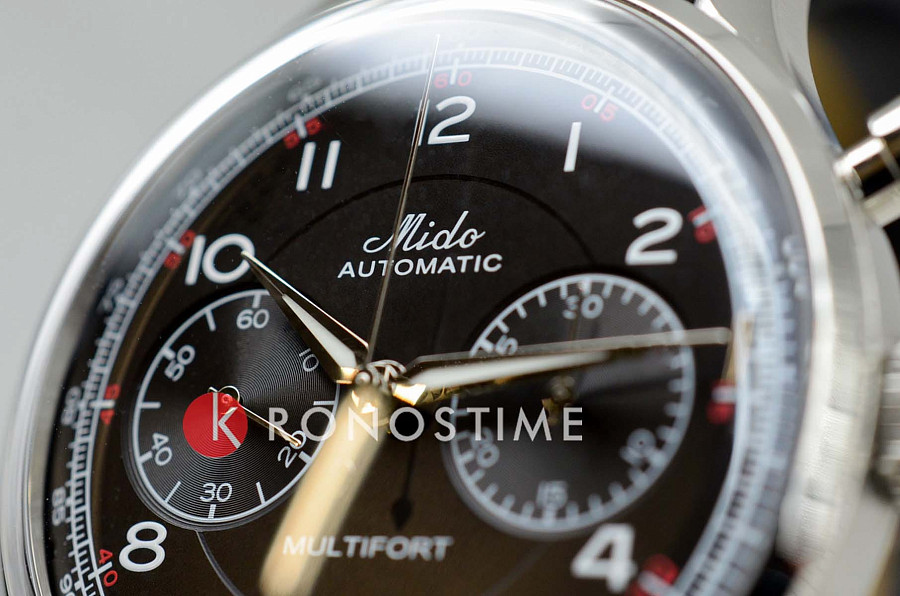 Часы Mido Multifort Patrimony Chronograph M040.427.16.052.00 — кожаный, мужские
