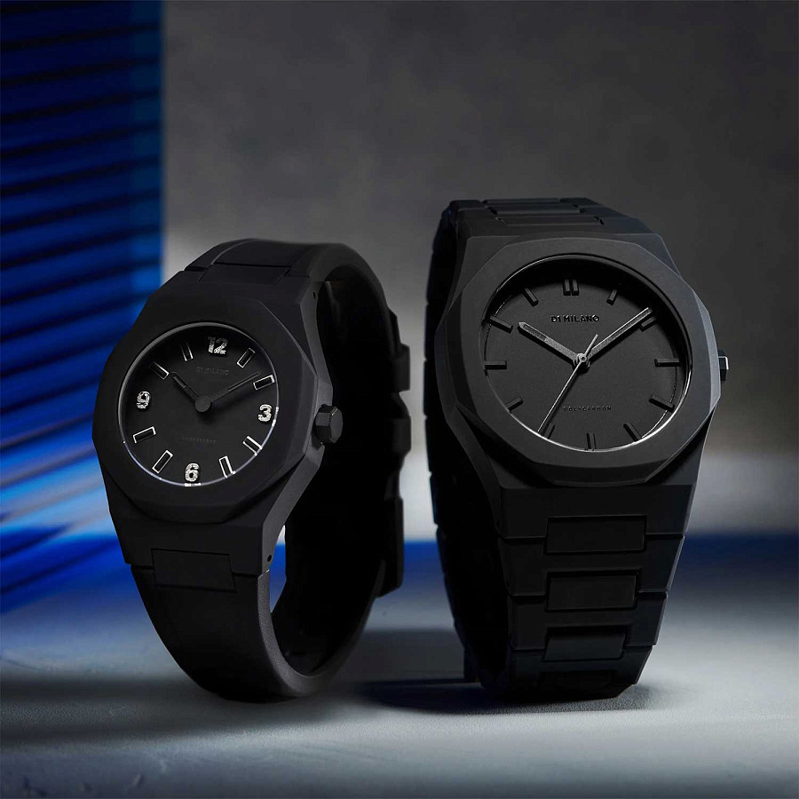 Часы D1 Milano Nanochrome NCRJ01 — черный, резина